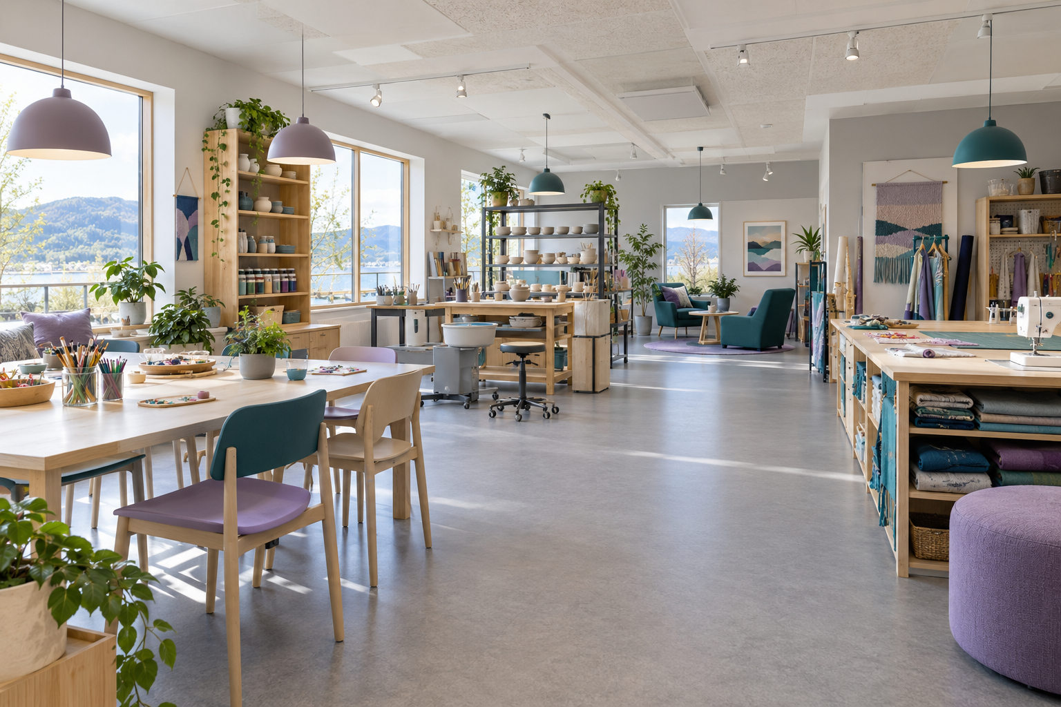 Lyst kreativt verksted